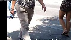 HD-video van een snelwandelaar die anaal wordt geneukt voor de webcam