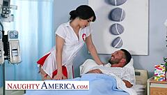 Italian nurse Valentine takes care of her patient's big ass in high definition